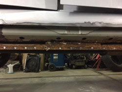 表面だけでなく中身も錆ている状態