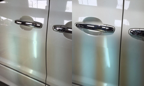 デントリペアの様子の写真